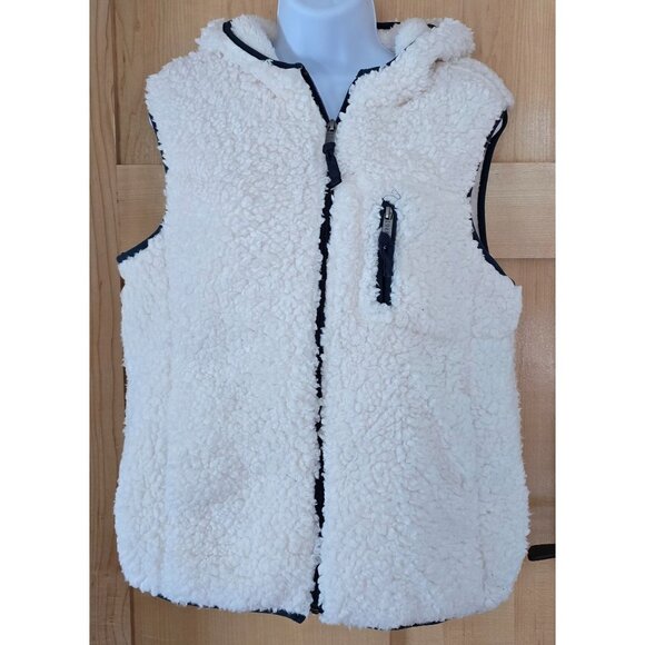 Weatherproof Vintage Mens M Sherpa Fleece Hooded Vest - Picture 1 of 6